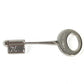 LOUIS VUITTON M68098 LV Logo Brooch Set with Travel Key, 3-Piece Jewelry Set, Metal Brooch, Unisex, Silver