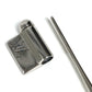 LOUIS VUITTON M68098 LV Logo Brooch Set with Travel Key, 3-Piece Jewelry Set, Metal Brooch, Unisex, Silver