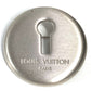 LOUIS VUITTON M68098 LV Logo Brooch Set with Travel Key, 3-Piece Jewelry Set, Metal Brooch, Unisex, Silver