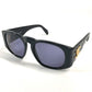 Vintage CHANEL CC Coco Mark Logo Matelasse Quilted Glasses Eyewear Sunglasses Plastic Unisex Black