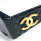 Vintage CHANEL CC Coco Mark Logo Matelasse Quilted Glasses Eyewear Sunglasses Plastic Unisex Black