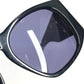 Vintage CHANEL CC Coco Mark Logo Matelasse Quilted Glasses Eyewear Sunglasses Plastic Unisex Black