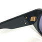 Vintage CHANEL CC Coco Mark Logo Matelasse Quilted Glasses Eyewear Sunglasses Plastic Unisex Black