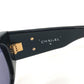 Vintage CHANEL CC Coco Mark Logo Matelasse Quilted Glasses Eyewear Sunglasses Plastic Unisex Black