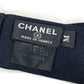 CHANEL Ribbon 18C CC Logo Coco Mark Headband Silk Hair Accessory Women's Black