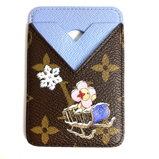 LOUIS VUITTON M26475 Monogram Vivienne Porte Carte Magnet Business Card Holder, Pass Case, MagSafe Card Case, Monogram Canvas, Unisex, Brown