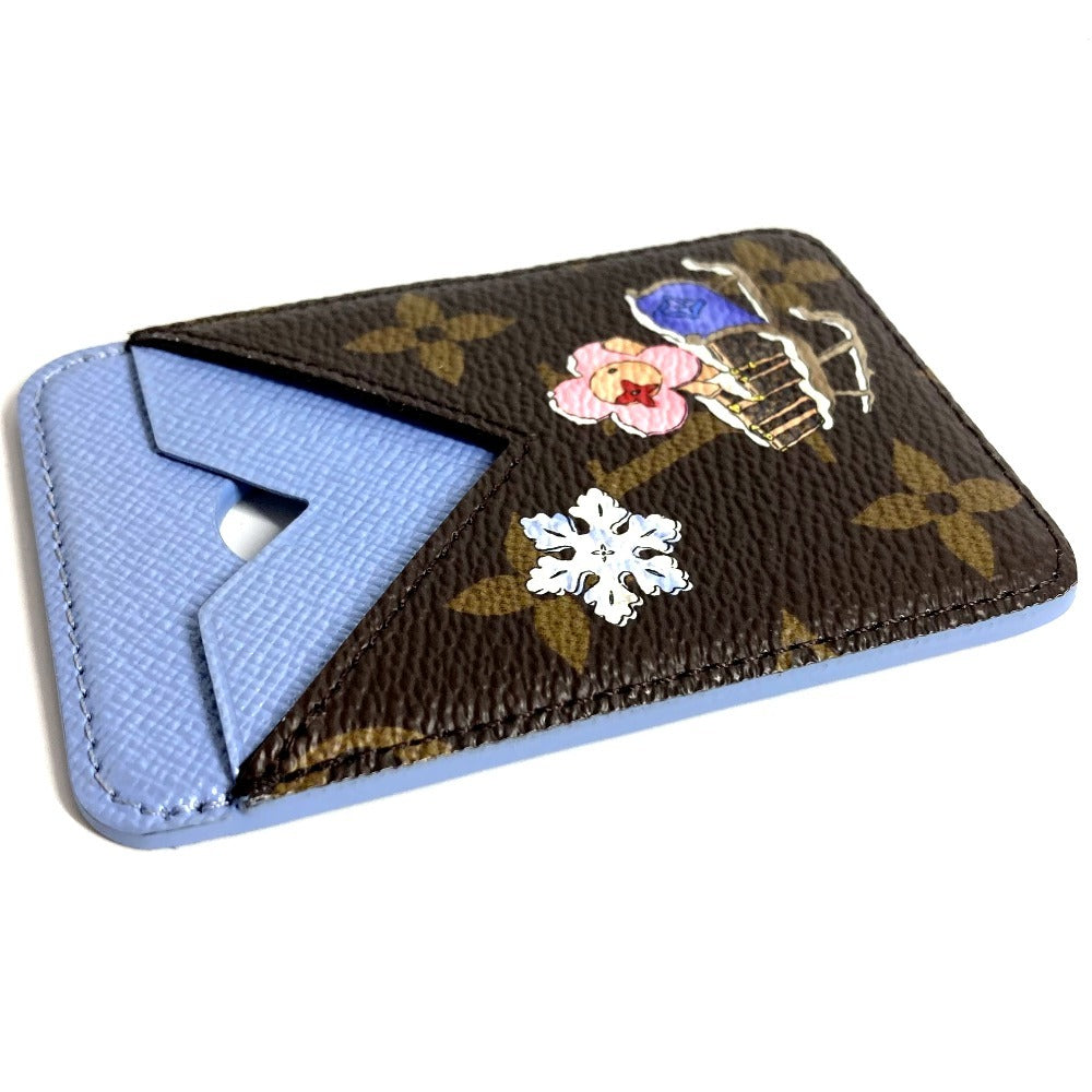 LOUIS VUITTON M26475 Monogram Vivienne Porte Carte Magnet Business Card Holder, Pass Case, MagSafe Card Case, Monogram Canvas, Unisex, Brown