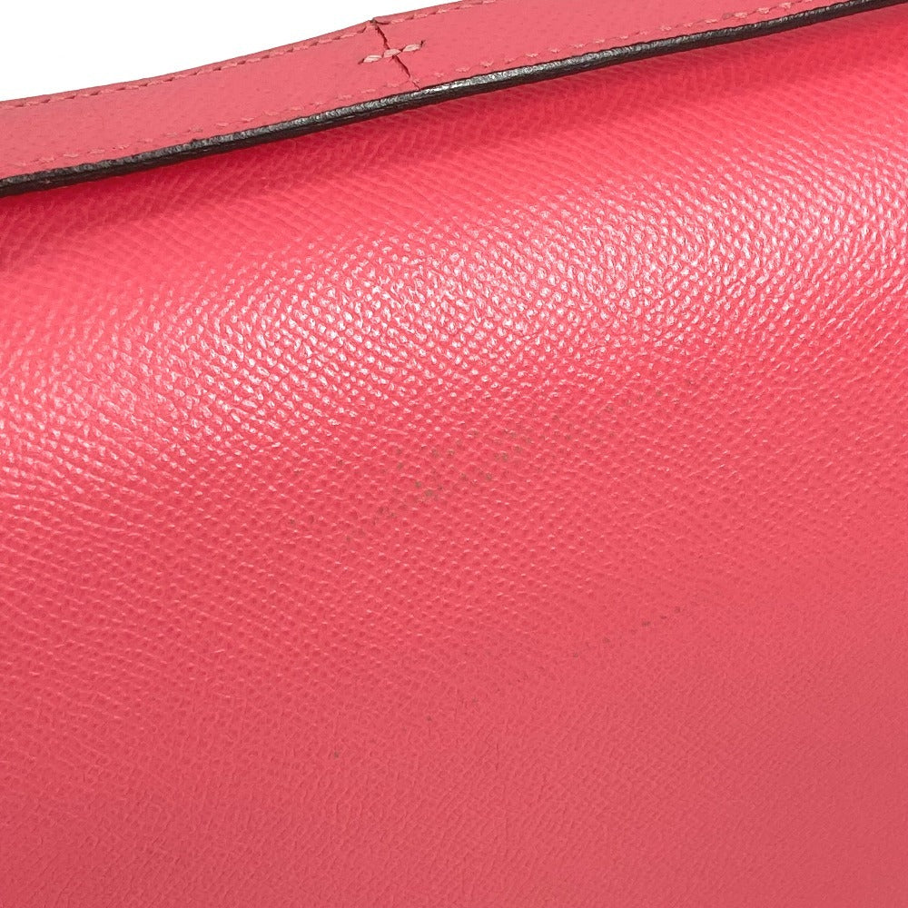 HERMES Hロゴ コンスタンス24 フラップ カバン 斜め掛け ポシェット ショルダーバッグ エプソン レディース ローズアザレ ピンク