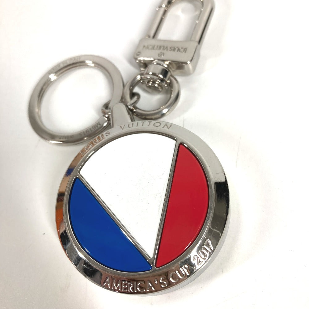 LOUIS VUITTON M61915 ガストンV アメリカズカップ 2017 ポルトクレコンパス バッグチャーム キーホルダー メタル ユニセックス シルバー