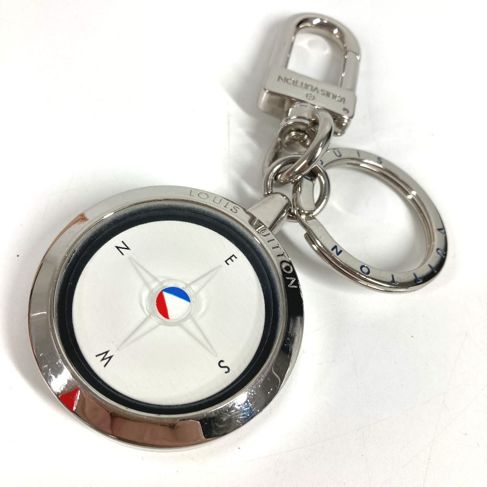 LOUIS VUITTON M61915 ガストンV アメリカズカップ 2017 ポルトクレコンパス バッグチャーム キーホルダー メタル ユニセックス シルバー