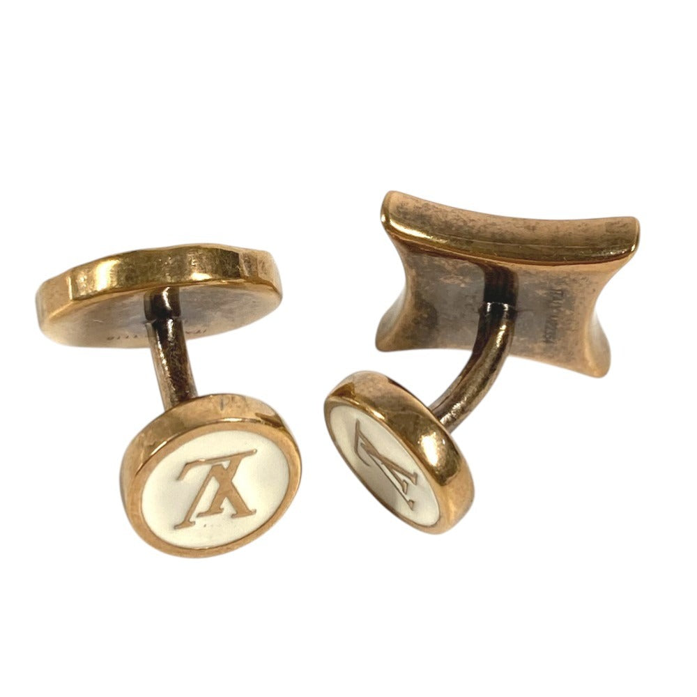 LOUIS VUITTON MP2354 モノグラム ブトン ドゥ マンシェット モノグラム 2点のみ アクセサリー カフス メタル メンズ ゴールド