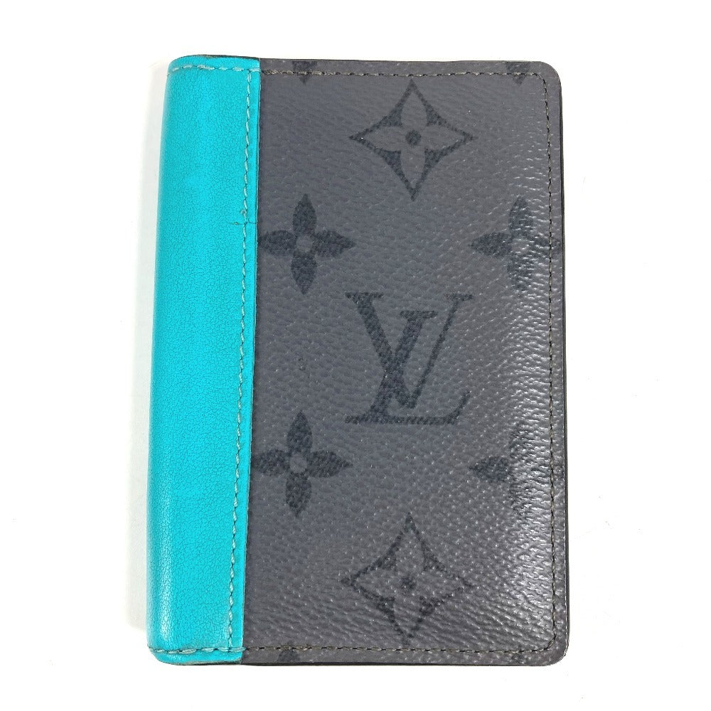 LOUIS VUITTON M11469 モノグラムエクリプスリバース オーガナイザードゥポッシュ 名刺入れ パスケース 2つ折り カードケース モノグラムエクリプスキャンバス ユニセックス グレー
