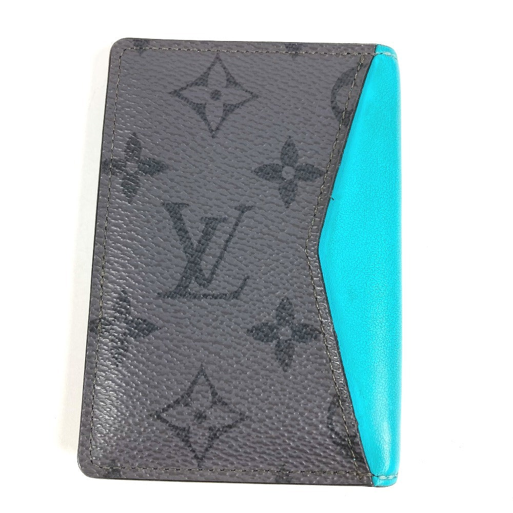LOUIS VUITTON M11469 モノグラムエクリプスリバース オーガナイザードゥポッシュ 名刺入れ パスケース 2つ折り カードケース モノグラムエクリプスキャンバス ユニセックス グレー
