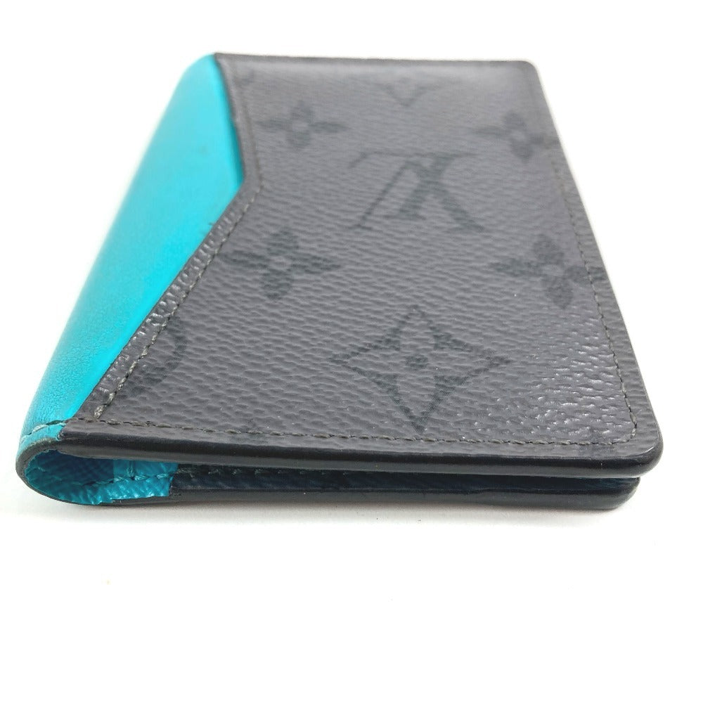 LOUIS VUITTON M11469 モノグラムエクリプスリバース オーガナイザードゥポッシュ 名刺入れ パスケース 2つ折り カードケース モノグラムエクリプスキャンバス ユニセックス グレー