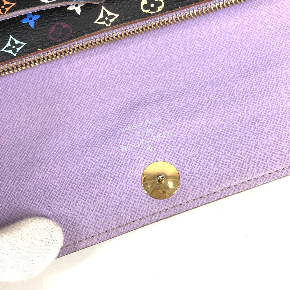 LOUIS VUITTON M60273 モノグラムマルチカラー ポルトフォイユ サラ ポルトフォイユサラ ロングウォレット フラップ 長財布 モノグラムマルチカラーキャンバス ユニセックス ブラック