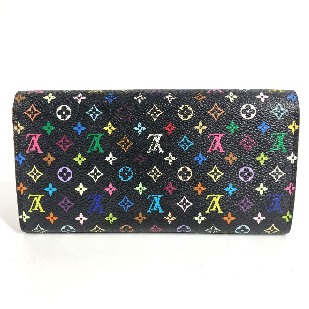 LOUIS VUITTON M60273 モノグラムマルチカラー ポルトフォイユ サラ ポルトフォイユサラ ロングウォレット フラップ 長財布 モノグラムマルチカラーキャンバス ユニセックス ブラック