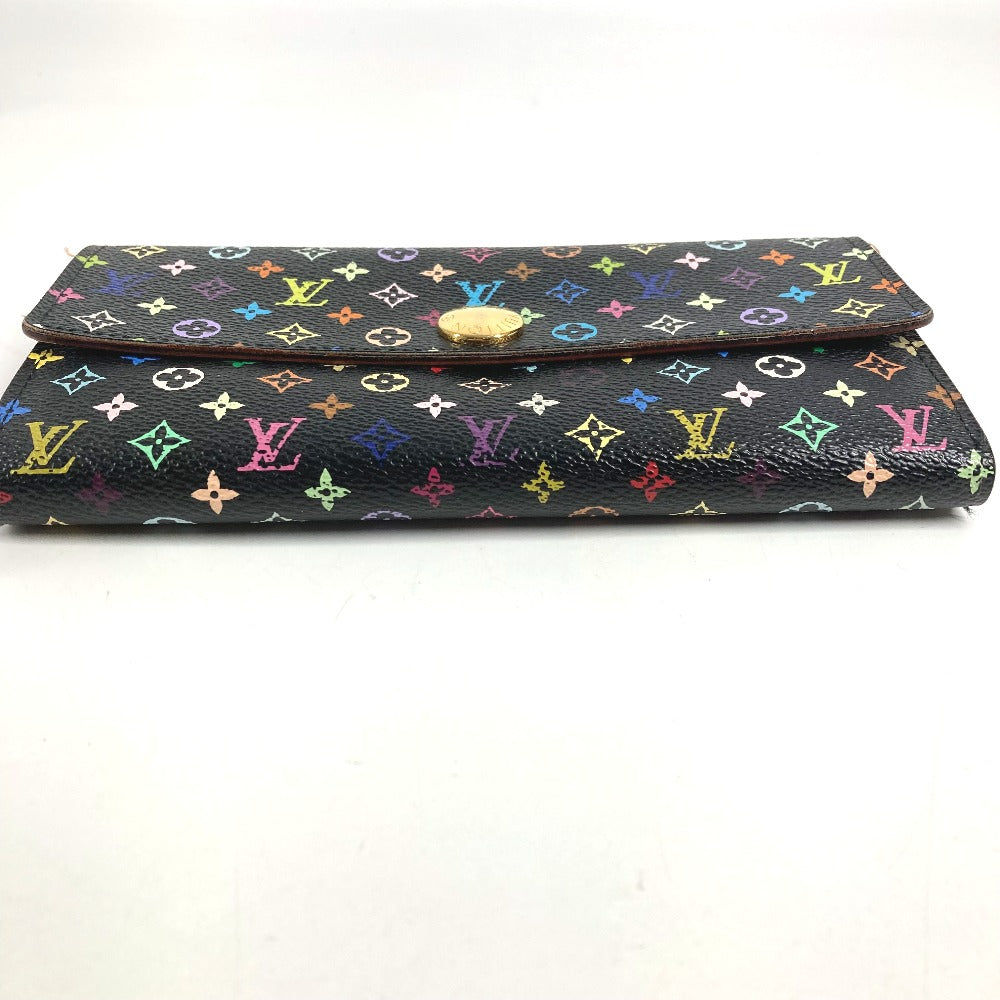 LOUIS VUITTON M60273 モノグラムマルチカラー ポルトフォイユ サラ ポルトフォイユサラ ロングウォレット フラップ 長財布 モノグラムマルチカラーキャンバス ユニセックス ブラック