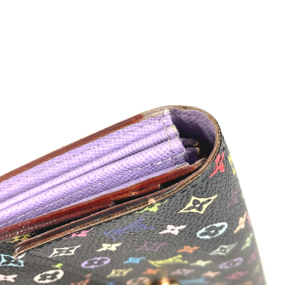 LOUIS VUITTON M60273 モノグラムマルチカラー ポルトフォイユ サラ ポルトフォイユサラ ロングウォレット フラップ 長財布 モノグラムマルチカラーキャンバス ユニセックス ブラック