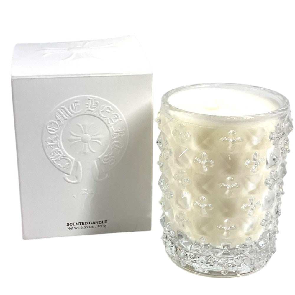 CHROME HEARTS SCENTED CANDLE BOUGIE PARFUMEE CHプラス ロゴ 100g アロマキャンドル インテリア オブジェ ガラス ユニセックス クリア