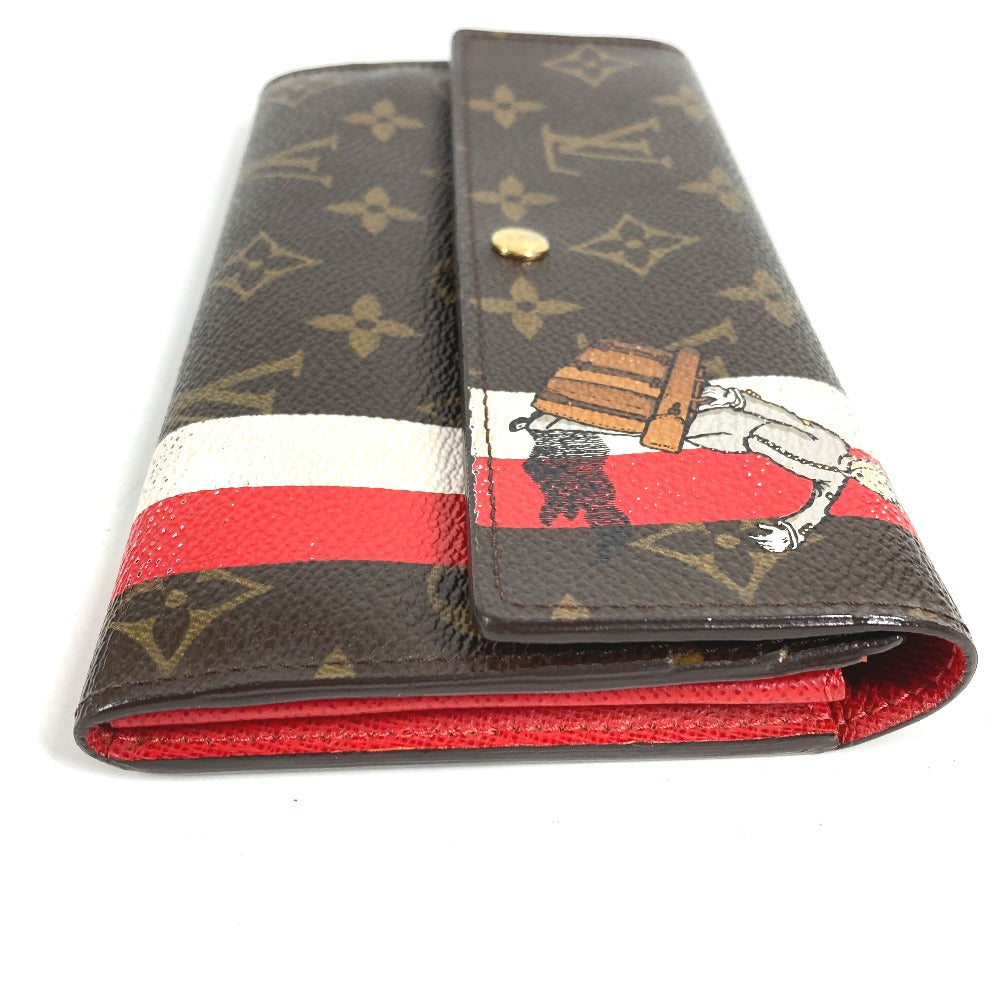 LOUIS VUITTON M60034 モノグラム・グルーム ポルトフォイユ サラ ポルトフォイユサラ ロングウォレット フラップ 長財布 モノグラムキャンバス ユニセックス ブラウン