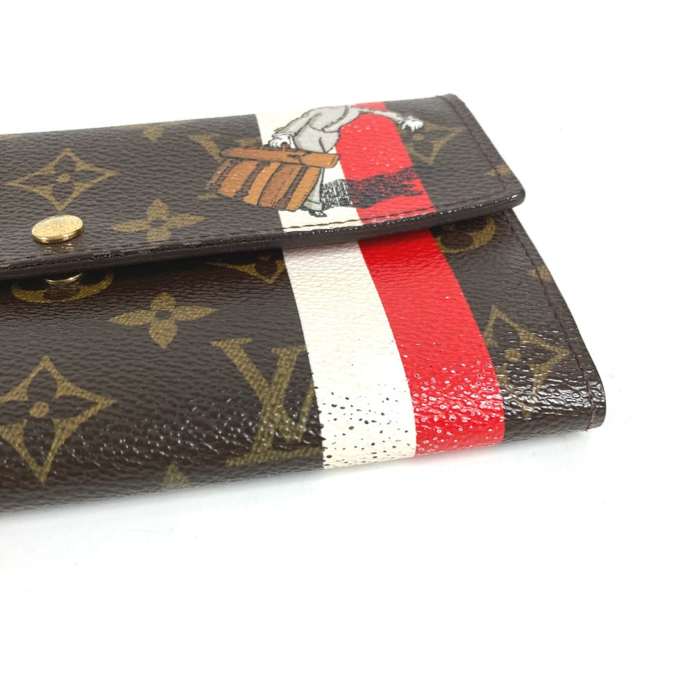 LOUIS VUITTON M60034 モノグラム・グルーム ポルトフォイユ サラ ポルトフォイユサラ ロングウォレット フラップ 長財布 モノグラムキャンバス ユニセックス ブラウン