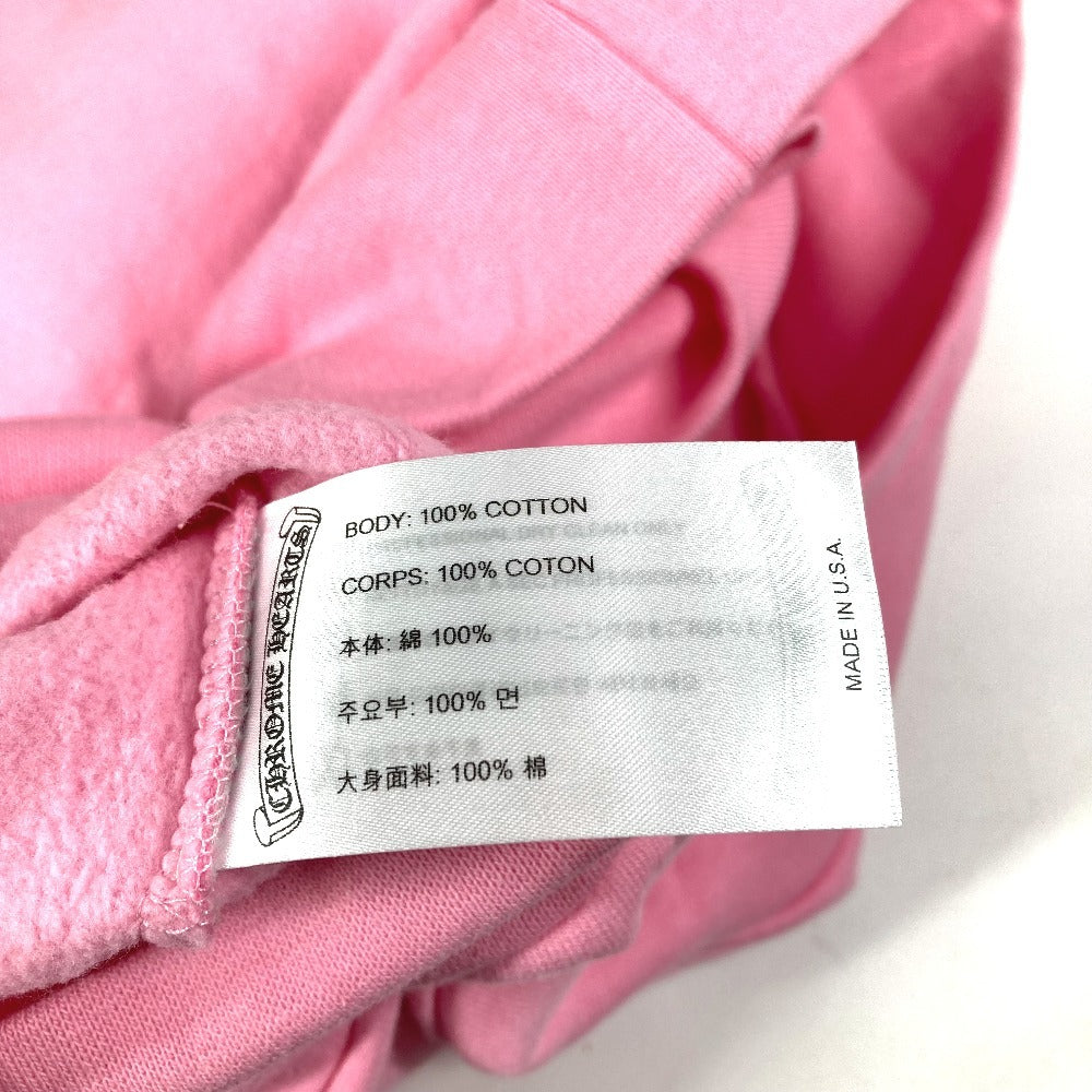 CHROME HEARTS トレーナー スウェット 長袖 USA ロゴ アパレル フーディー フード パーカー コットン メンズ ピンク