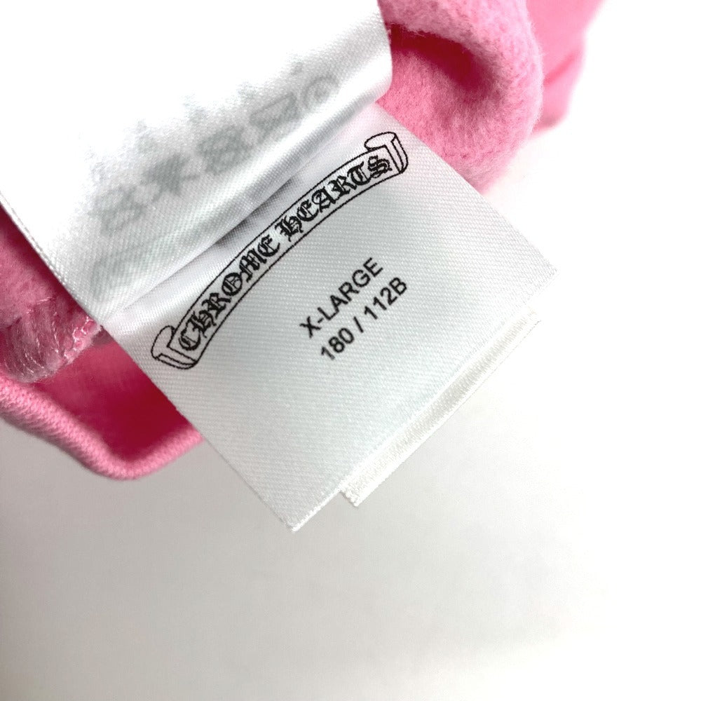 CHROME HEARTS トレーナー スウェット 長袖 USA ロゴ アパレル フーディー フード パーカー コットン メンズ ピンク