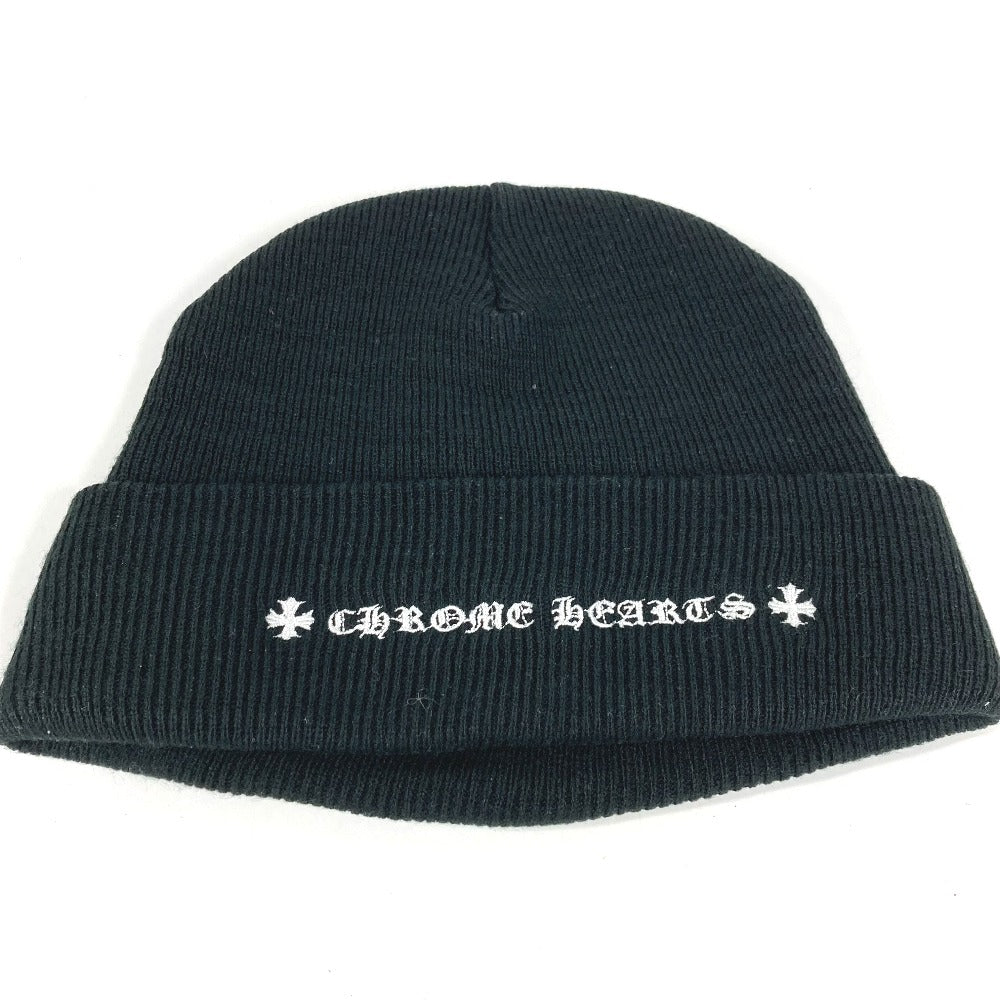 CHROME HEARTS マッティボーイ MATTY BOY ビーニー 帽子 ニット帽 ニットキャップ ニット帽 アクリル ユニセックス ブラック