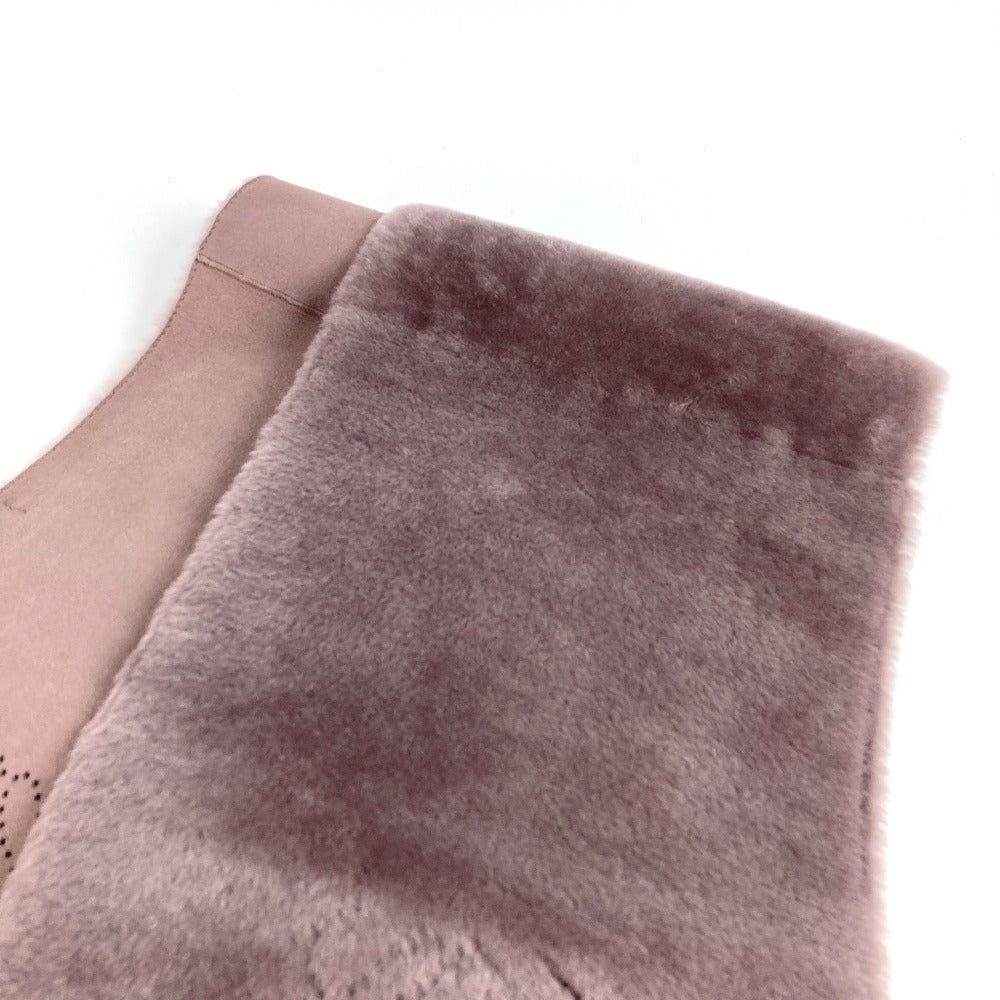 LOEWE アナグラム ロゴ アクセサリー マフラー ファー ユニセックス パープル