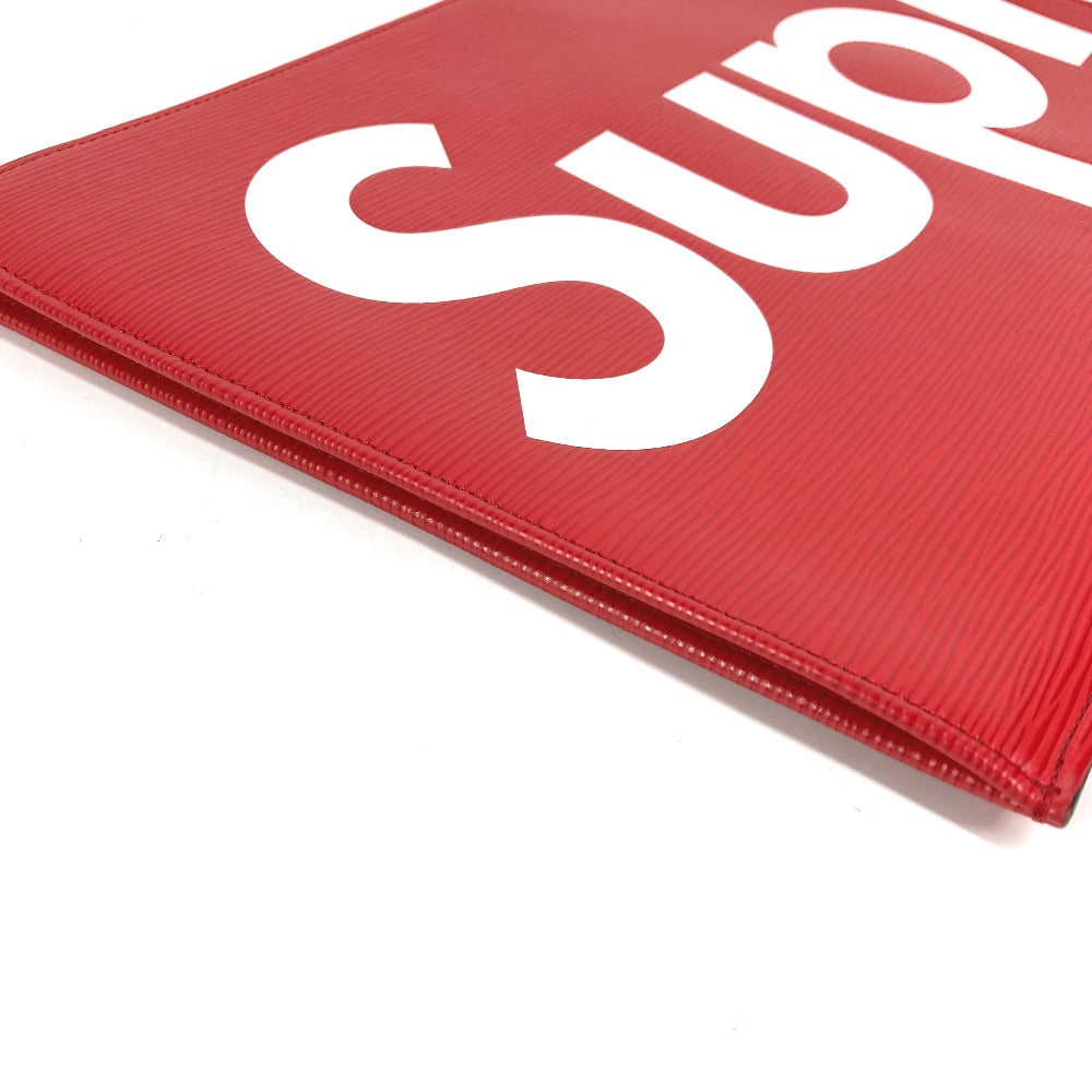 LOUIS VUITTON M67722 エピ ポシェット ジュール GM ポシェットジュールGM supreme シュプリーム コラボ カバン クラッチバッグ エピレザー メンズ レッド