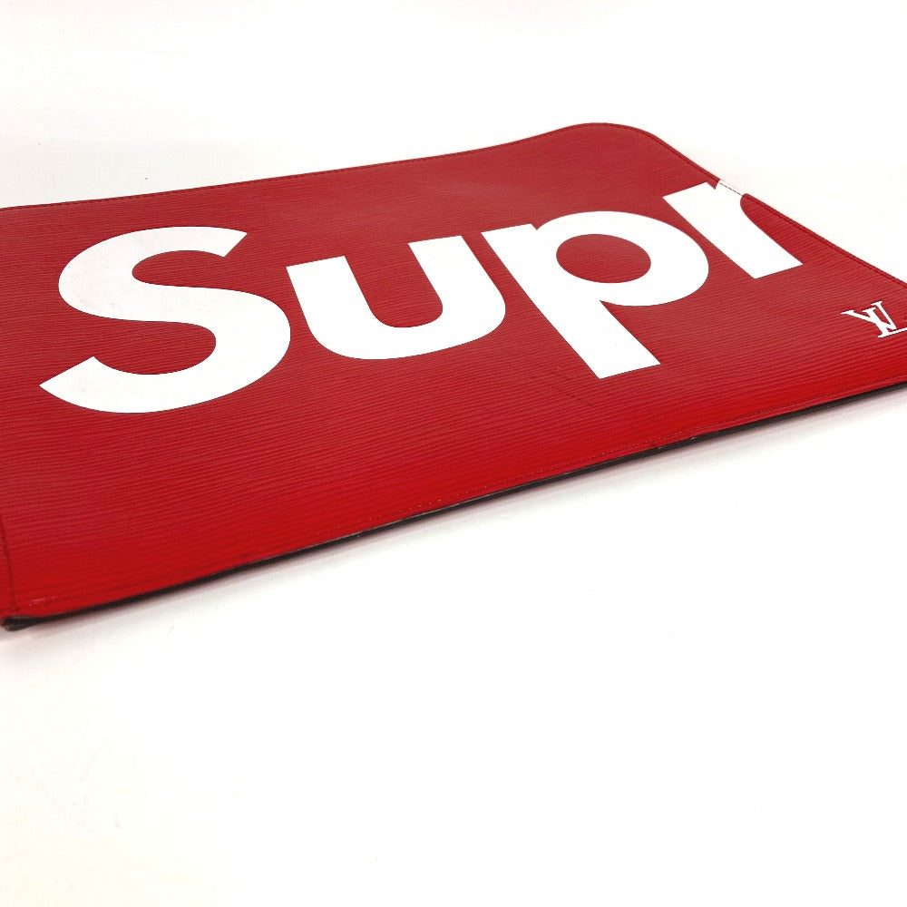 LOUIS VUITTON M67722 エピ ポシェット ジュール GM ポシェットジュールGM supreme シュプリーム コラボ カバン クラッチバッグ エピレザー メンズ レッド