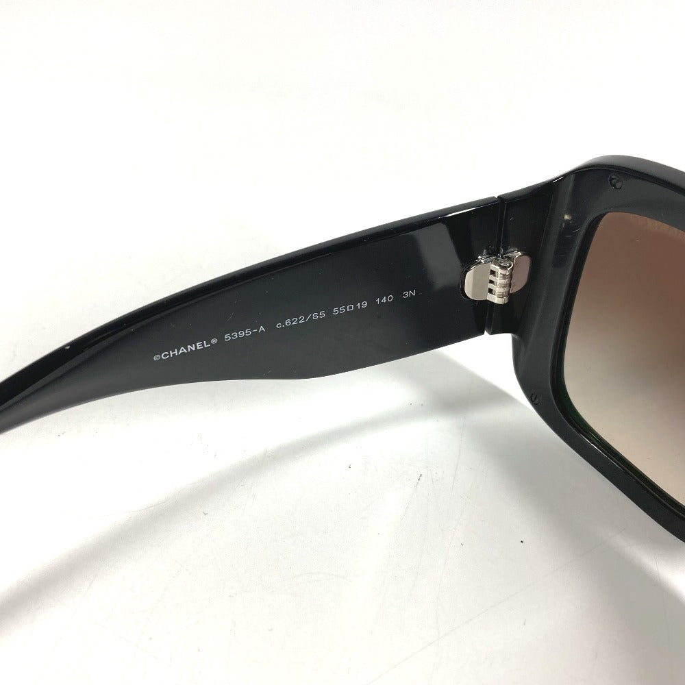 CHANEL 5395-A ヴィンテージ CC ココマーク ロゴ めがね メガネ アイウェア 眼鏡 サングラス プラスチック ユニセックス ブラック