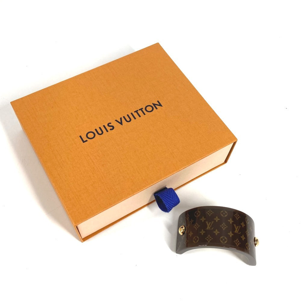 LOUIS VUITTON M03551 モノグラム ヘアカフ･MNG レジン ポニー ヘアゴム バレッタ ヘアアクセサリー ヘアピン レジン レディース ブラウン