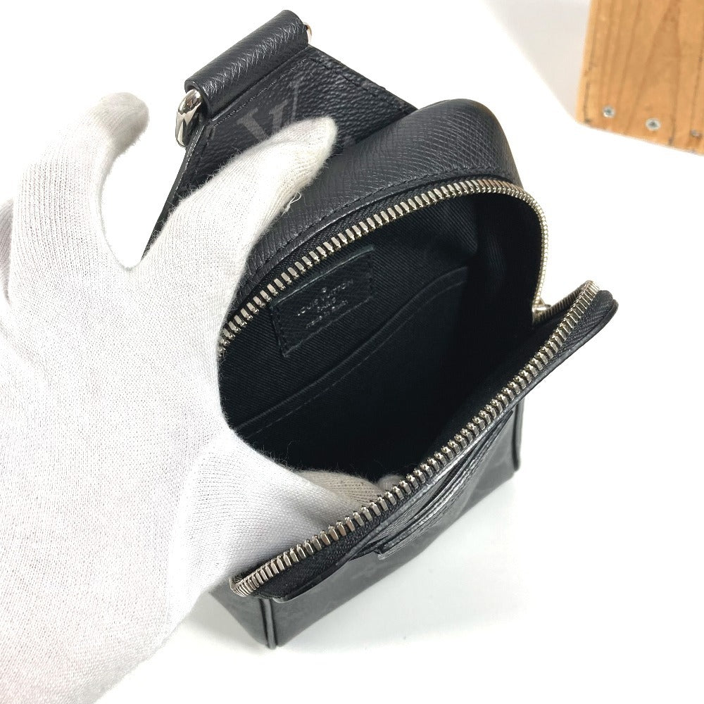 LOUIS VUITTON M30741 タイガラマ アウトドアスリングバッグ クロス ボディバッグ ショルダーバッグ タイガレザー ユニセックス ブラック