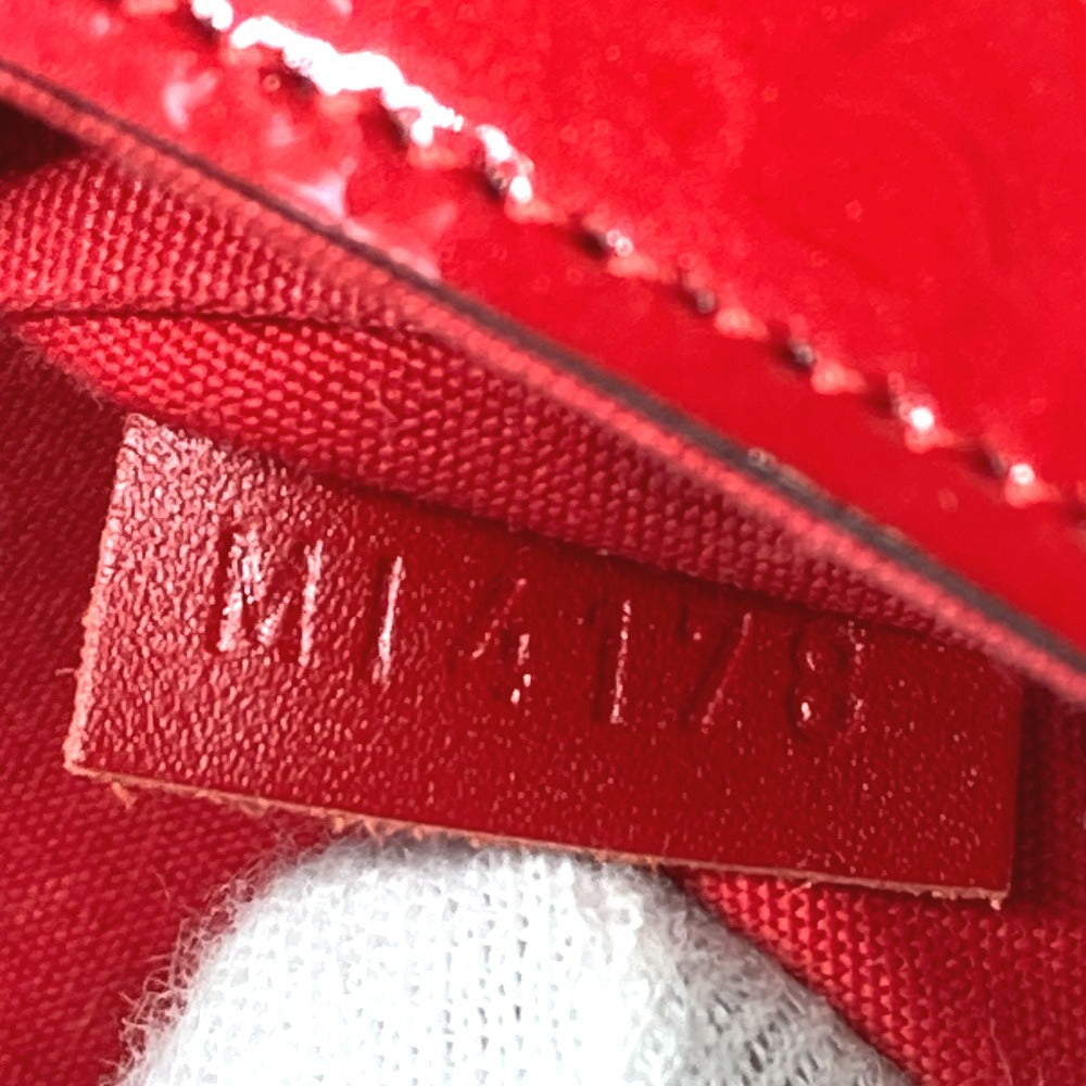 LOUIS VUITTON M61293 モノグラム ヴェルニ ポシェット フェリシー チェーンウォレット クラッチバッグ ショルダーバッグ モノグラムヴェルニキャンバス レディース レッド