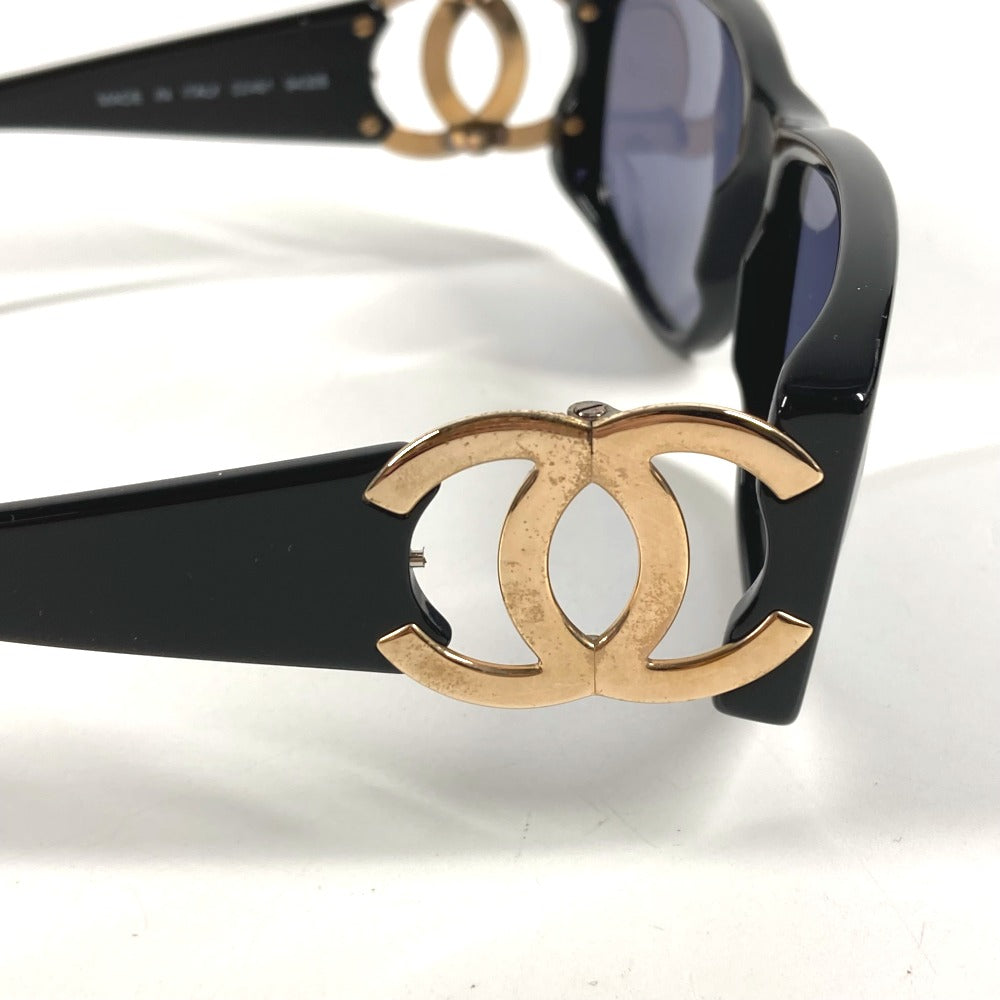 CHANEL ヴィンテージ CC ココマーク ロゴ めがね メガネ アイウェア 眼鏡 サングラス プラスチック ユニセックス ブラック