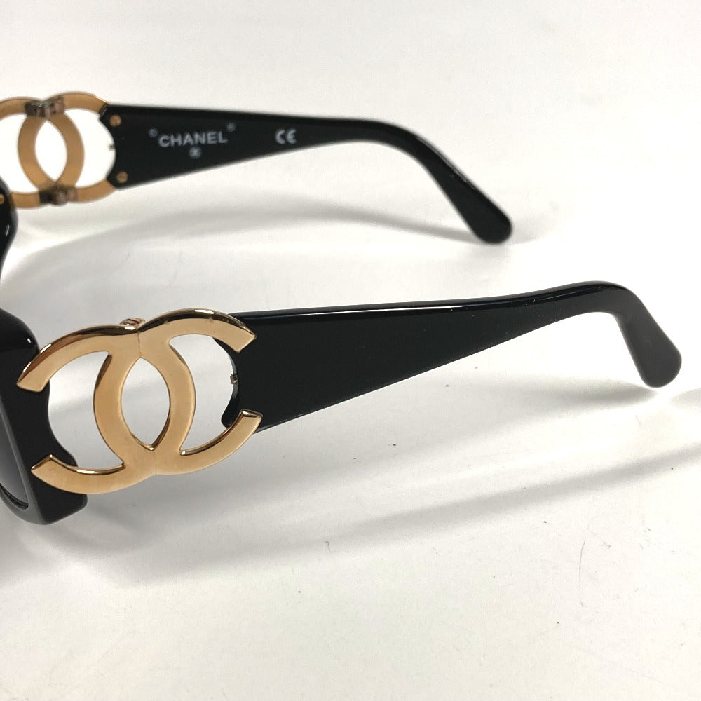 CHANEL ヴィンテージ CC ココマーク ロゴ めがね メガネ アイウェア 眼鏡 サングラス プラスチック ユニセックス ブラック