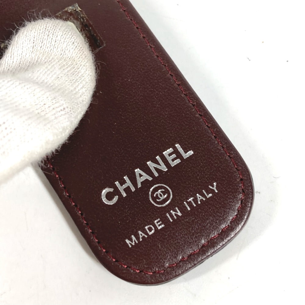 CHANEL マトラッセ キルティング CC ココマーク ロゴ 財布 札ばさみ マネークリップ ラムスキン ユニセックス ブラック