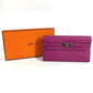 HERMES ケリーウォレット ケリー ウォレット ロングウォレット フラップ 長財布 シェーブル ユニセックス ローズパープル パープル