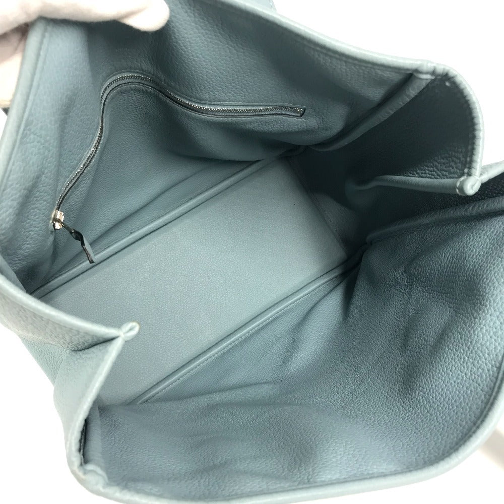 HERMES ヴィクトリア カバス ヴィクトリアカバス 肩掛け トートバッグ カバン ショルダーバッグ トリヨンクレマンス ユニセックス ブルー