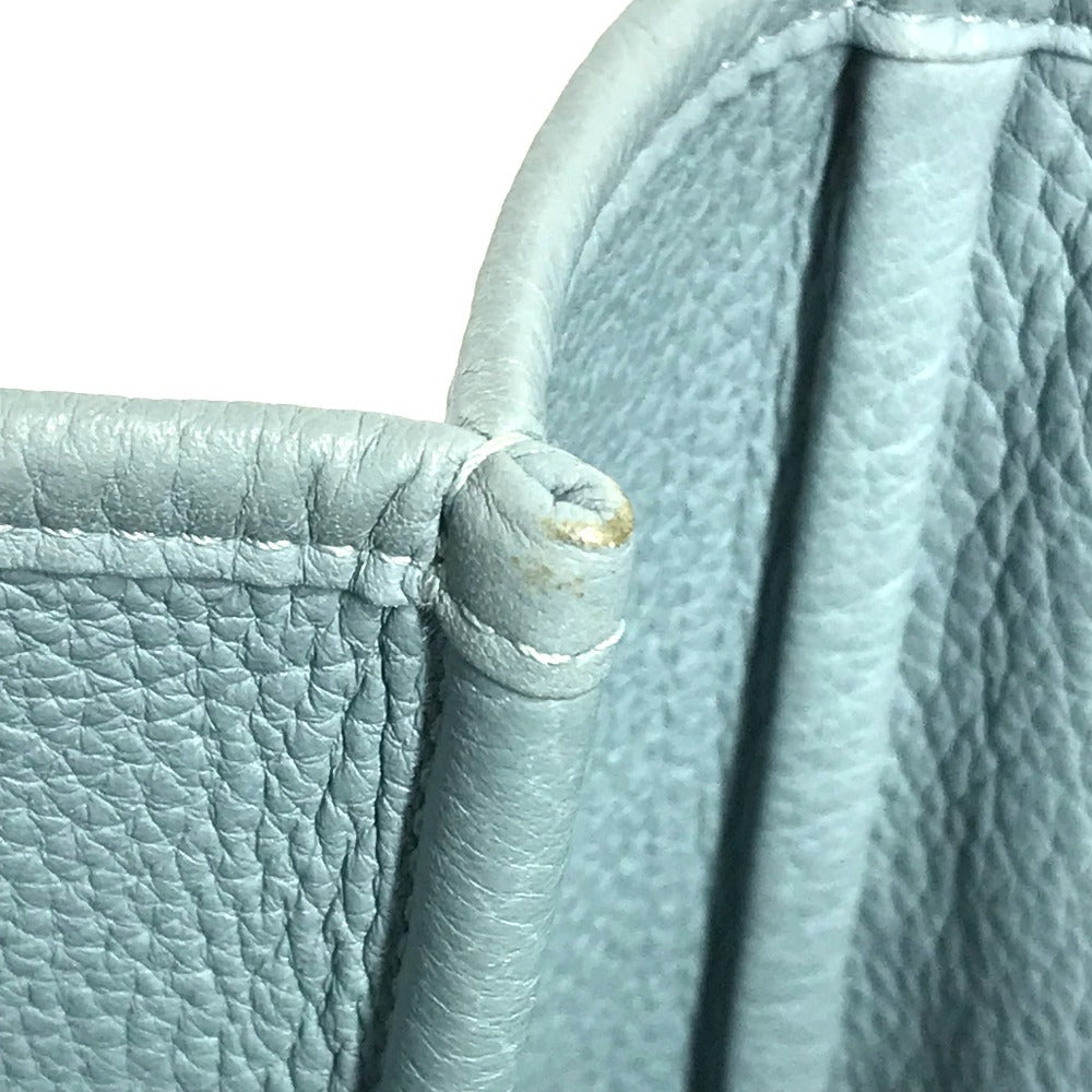 HERMES ヴィクトリア カバス ヴィクトリアカバス 肩掛け トートバッグ カバン ショルダーバッグ トリヨンクレマンス ユニセックス ブルー