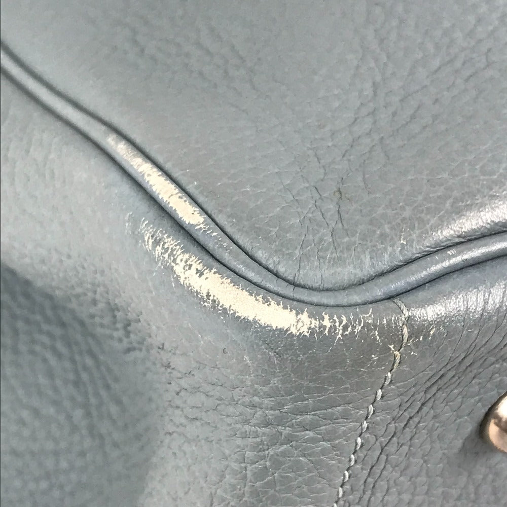 HERMES ヴィクトリア カバス ヴィクトリアカバス 肩掛け トートバッグ カバン ショルダーバッグ トリヨンクレマンス ユニセックス ブルー