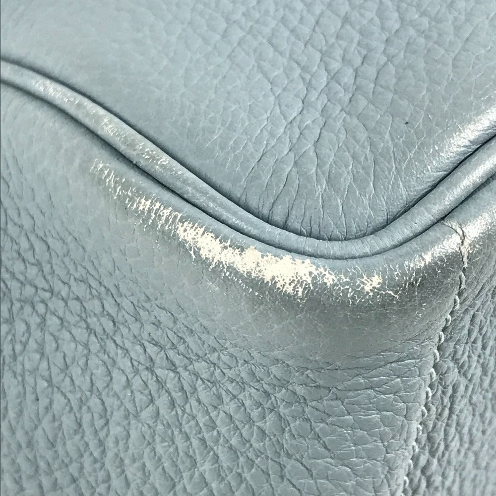 HERMES ヴィクトリア カバス ヴィクトリアカバス 肩掛け トートバッグ カバン ショルダーバッグ トリヨンクレマンス ユニセックス ブルー