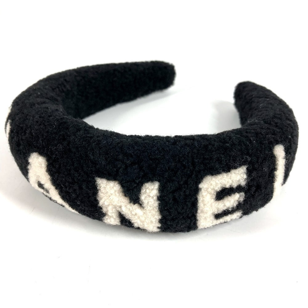 CHANEL シャネル　AAB263 25秋冬 CC ロゴ ココマーク ヘッドバンド ヘアバンド カチューシャ シアリング レディース ブラック