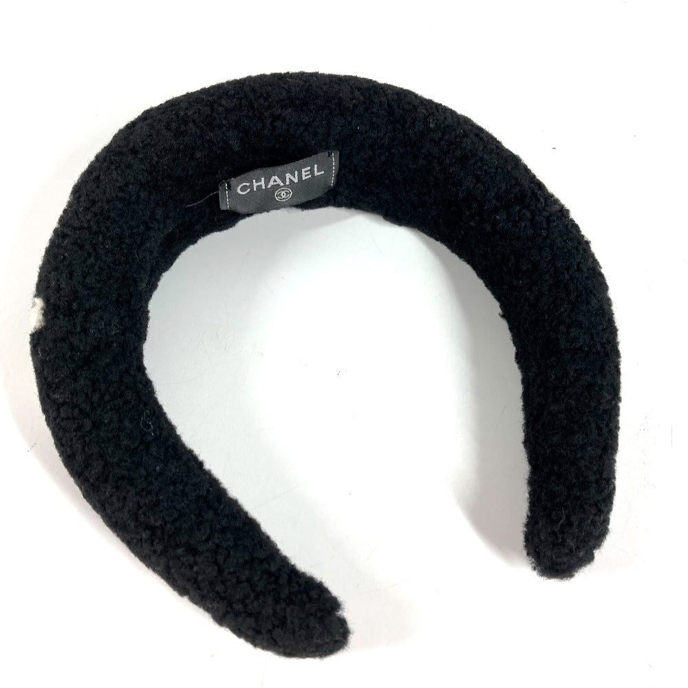 CHANEL シャネル　AAB263 25秋冬 CC ロゴ ココマーク ヘッドバンド ヘアバンド カチューシャ シアリング レディース ブラック