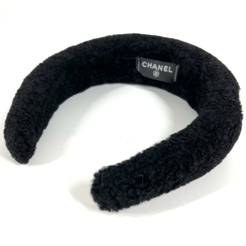 CHANEL シャネル　AAB263 25秋冬 CC ロゴ ココマーク ヘッドバンド ヘアバンド カチューシャ シアリング レディース ブラック