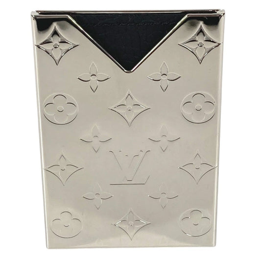 LOUIS VUITTON R96427 モノグラム カードホルダー 名刺入れ パスケース カードケース メタル ユニセックス シルバー