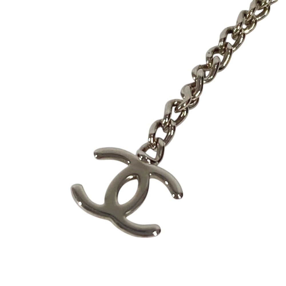 CHANEL 00V CC Coco Mark Logo Chain Accessory Earrings Metal Unisex Silver