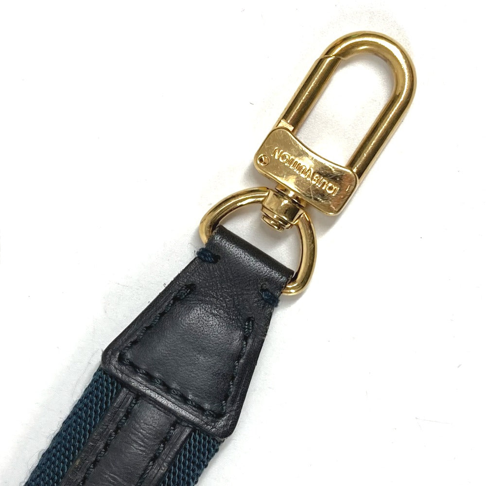LOUIS VUITTON 不明 ストラップ バッグ小物 ショルダーストラップ レザー/キャンバス ユニセックス ネイビー