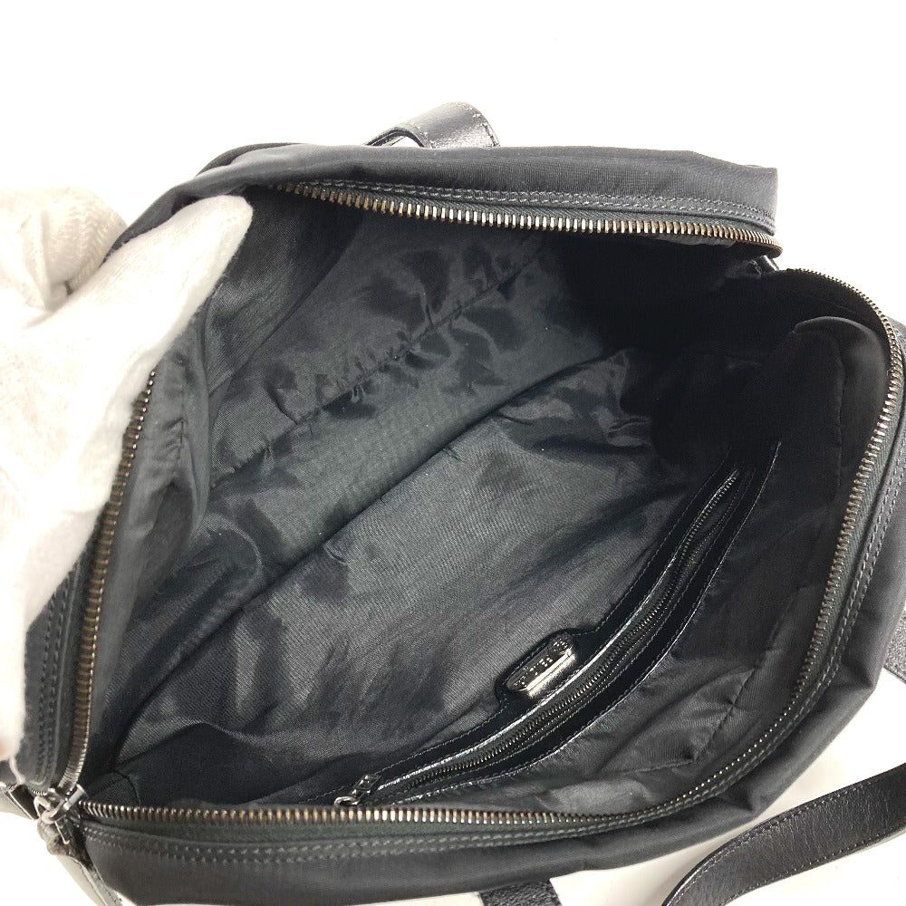 FENDI Vintage FF Logo Bag Handbag Handbag Nylon Unisex Black
